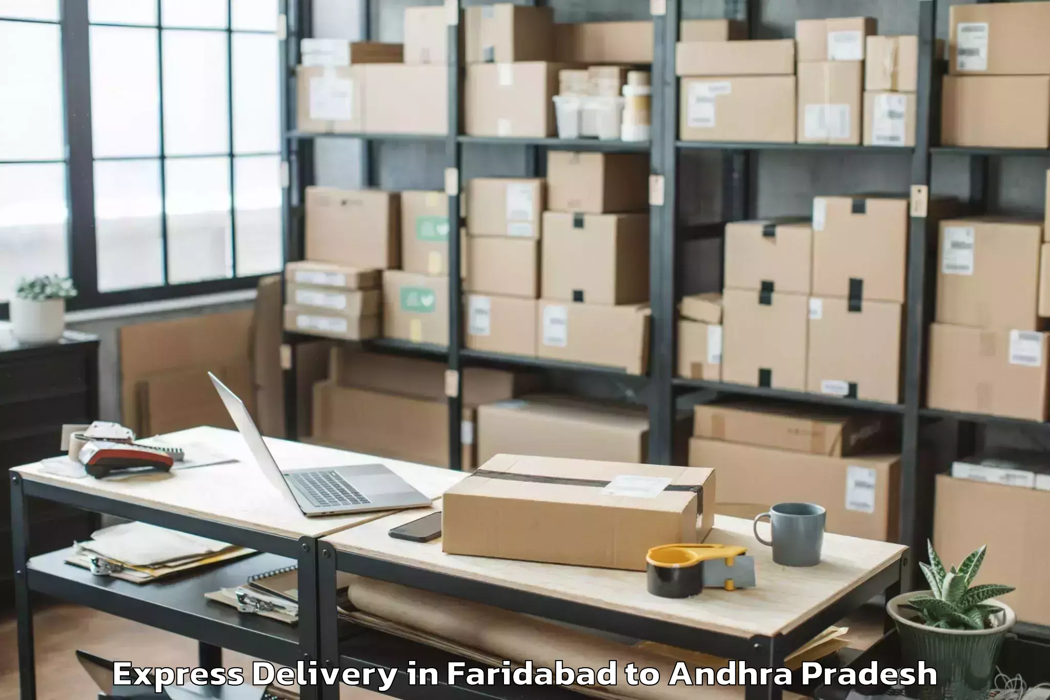 Leading Faridabad to Macherla Express Delivery Provider